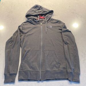 North Face Gray Zip Up
